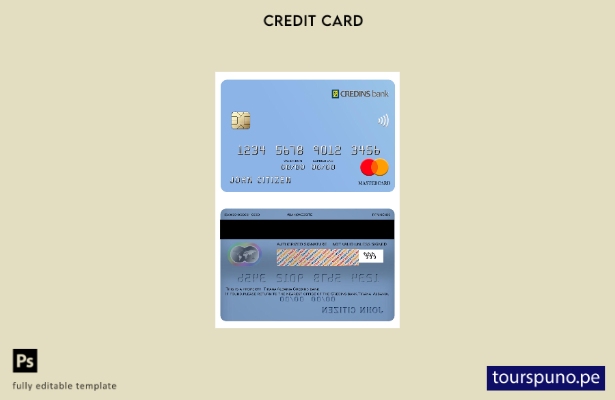 lista para imprimir plantilla de mastercard del banco Albania Credins